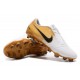 Botas de Fútbol de Phantom Venom Elite FG Nike Blanco Oro Negro