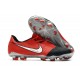 Botas de Fútbol de Phantom Venom Elite FG Nike Láser Crimson Plata Negro