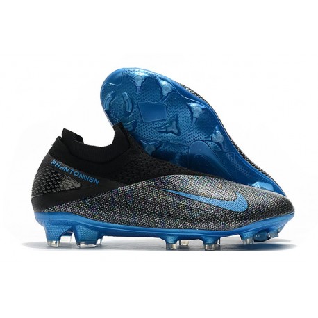 Botas 2020 Nike Phantom VSN 2 Elite DF FG -Negro Azul Láser Antracita