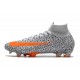 Nike Mercurial Superfly 7 CR7 Elite FG Blanco Total Naranja Negro