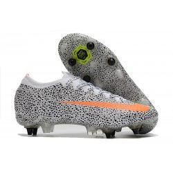 Nike Mercurial Vapor 13 Elite SG Anti-Clog CR7 Blanco Naranja Negro