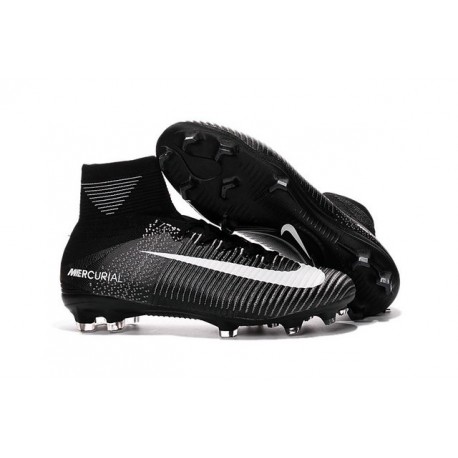 Botas de Fútbol Nike Mercurial Superfly V FG Negro Blanco