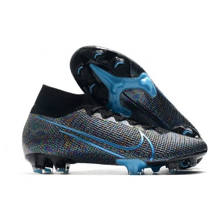 Zapatos Nike Mercurial Superfly 7 Elite FG Negro Azul