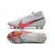 Zapatos Nike Mercurial Superfly 7 Elite FG Blanco Rojo Azul
