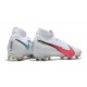 Zapatos Nike Mercurial Superfly 7 Elite FG Blanco Rojo Azul
