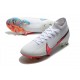 Zapatos Nike Mercurial Superfly 7 Elite FG Blanco Rojo Azul
