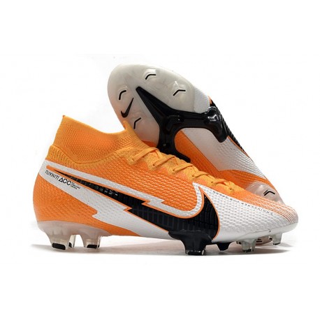 Zapatos Nike Mercurial Superfly 7 Elite FG Láser Naranja Negro Blanco