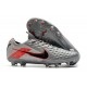 Nike Zapatillas Tiempo Legend 8 Elite FG Gris Negro Rojo
