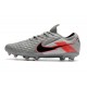 Nike Zapatillas Tiempo Legend 8 Elite FG Gris Negro Rojo