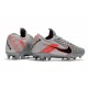 Nike Zapatillas Tiempo Legend 8 Elite FG Gris Negro Rojo