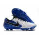 Nike Zapatillas Tiempo Legend 8 Elite FG Blanco Negro Azul