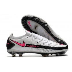 Botas de fútbol Nike PHANTOM GT ELITE FG Blanco Rosa Negro
