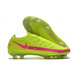 Botas de fútbol Nike PHANTOM GT ELITE FG Brasil Amarillo Rosa