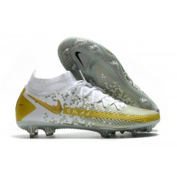 Botas de Fútbol Nike Phantom GT Elite Dynamic Fit FG Blanco Gris Oro