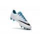 Botas de fútbol de hombre Nike Hypervenom Phantom FG Azul Blanco