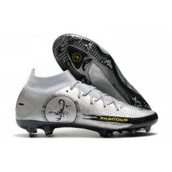 Nike Phantom Scorpion GT Elite DF FG Platino Plateado Negro