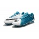 Botas de fútbol de hombre Nike Hypervenom Phantom FG Azul Blanco