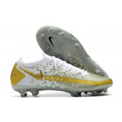 Botas de fútbol Nike PHANTOM GT ELITE FG Blanco Oro