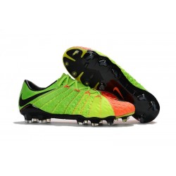 Botas de fútbol de hombre Nike Hypervenom Phantom FG Verde Naranja