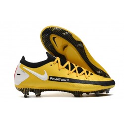 Botas de fútbol Nike PHANTOM GT ELITE FG Amarillo Negro Blanco