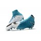 Botas de fútbol de hombre Hypervenom Phantom III Dynamic Fit FG Nike - Azul Blanco