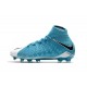 Botas de fútbol de hombre Hypervenom Phantom III Dynamic Fit FG Nike - Azul Blanco