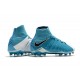 Botas de fútbol de hombre Hypervenom Phantom III Dynamic Fit FG Nike - Azul Blanco