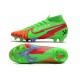 Scarpe Nike Mercurial Superfly 7 Elite DF FG Verde Rojo