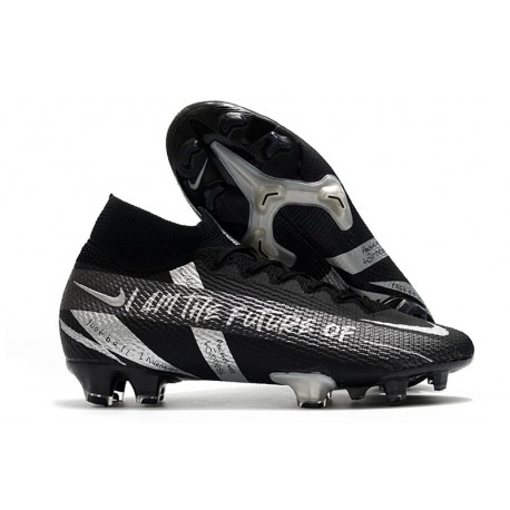 Scarpe Nike Mercurial Superfly 7 Elite DF FG Negro Argento