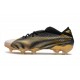 Bota de fútbol adidas Nemeziz 19.1 FG Blanco Dorado Metalizado Negro