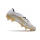 Bota de fútbol adidas Nemeziz 19.1 FG Blanco Dorado Metalizado Negro
