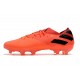 Bota de fútbol adidas Nemeziz 19.1 FG Signal Coral Negro Rojo Gloria