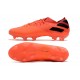 Bota de fútbol adidas Nemeziz 19.1 FG Signal Coral Negro Rojo Gloria