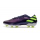 Bota de fútbol adidas Nemeziz 19.1 FG Violeta Verde