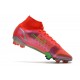 Bota Nike Mercurial Superfly 8 Elite FG Rojo Verde Plata