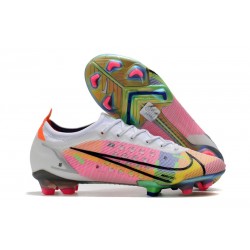 Botas de Fútbol Nike Mercurial Vapor 14 Elite FG Blanco Platino Rosa