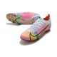 Botas de Fútbol Nike Mercurial Vapor 14 Elite FG Blanco Platino Rosa