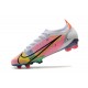 Botas de Fútbol Nike Mercurial Vapor 14 Elite FG Blanco Platino Rosa